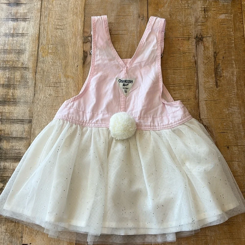 NWOT Oshkosh bunny overall dress 5t